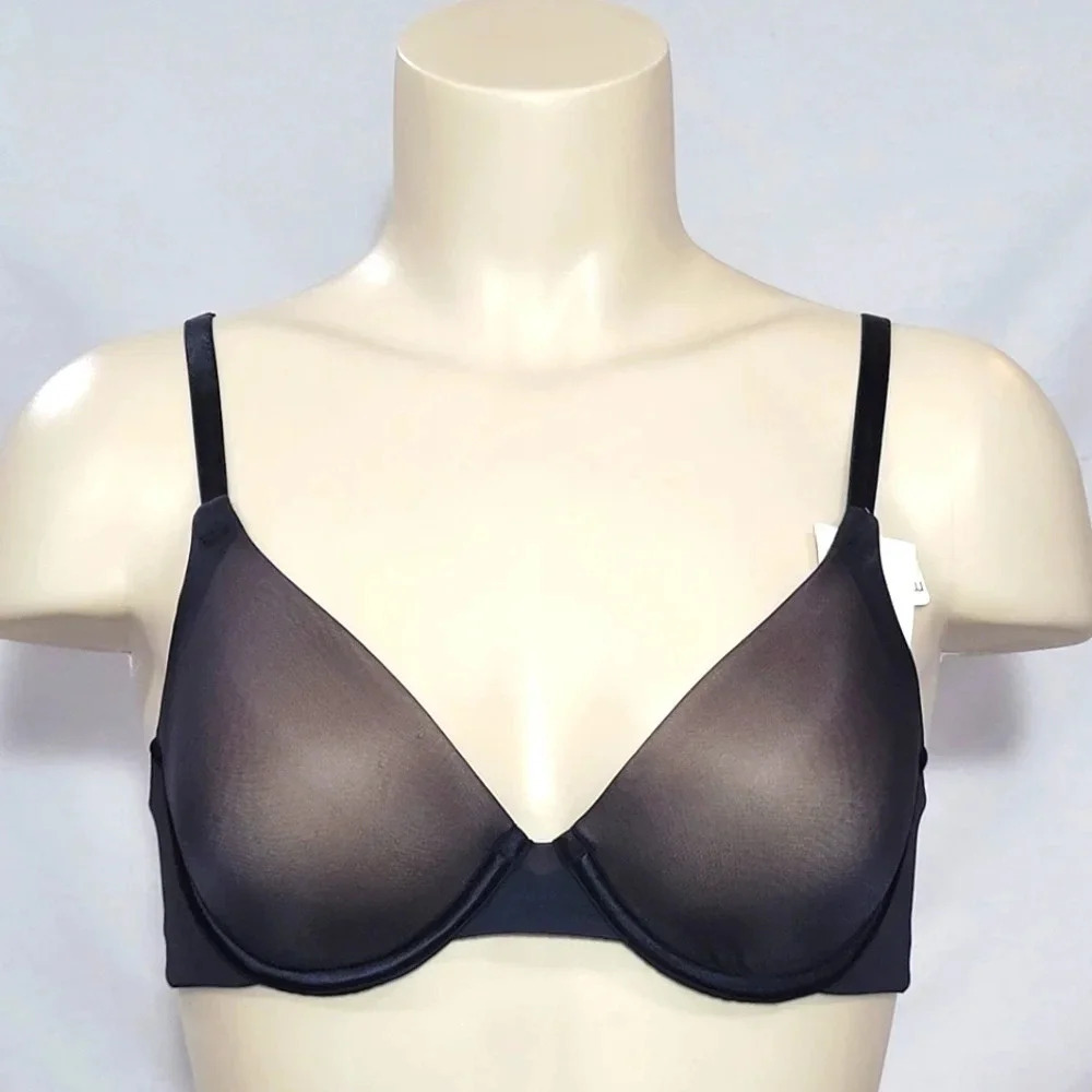 36C Maidenform 7321 Sensual Shapes Demi UW Bra Black NWT